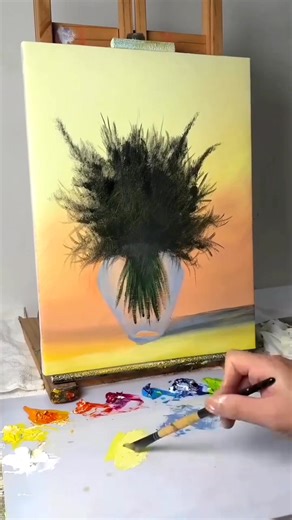 How to draw a beautiful scenery with acrylic colours #arttutorialsforbeginners #halloween2025 #fbpost2025シfb 2 #CanvasArtForYou #redrosesoses #followerseveryone #flowerseveryone #flowerslovers #starseverywhereシ #walldevorideas #flowerpaintingacrylic | Canvas painting & Visual art