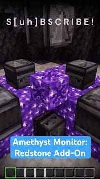 Amethyst Growth Monitor with the Redstone Add-On