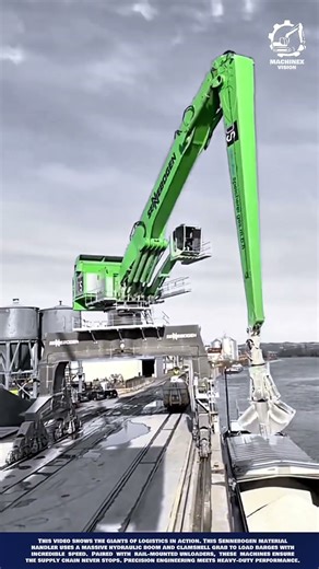 Hydraulic Material Handler - Port & Rail Logistics for High Volume Bulk Cargo