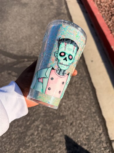 Glitter Monster Acrylic Cup, 16 Oz - Etsy