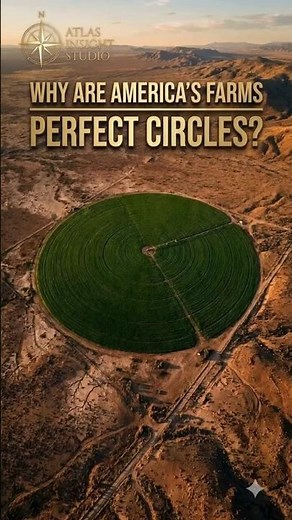 🌾 Why Are America's Farms Perfect Circles 🛰️🇺🇸 #Shorts