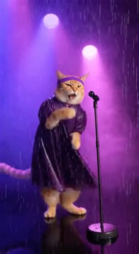 Cat Steals the Show With Unexpected Dance Talent #cat #viral #funny