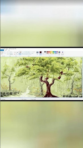 CREATE a BEAUTIFUL Tree with MS Paint!