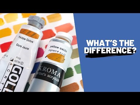 Let's talk yellow ochre and yellow oxide acrylics