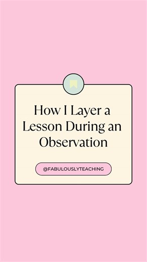 Dena Deeb | Teacher Tips, Resources & Lifestyle 🩷 on Instagram: "This is my go to structure for how I layer my lessons when being observed. It makes it so much easier! ❤️🙌🏻 • #teacher #2ndgradeteacher #teachertips #teacherideas #teacherresources"