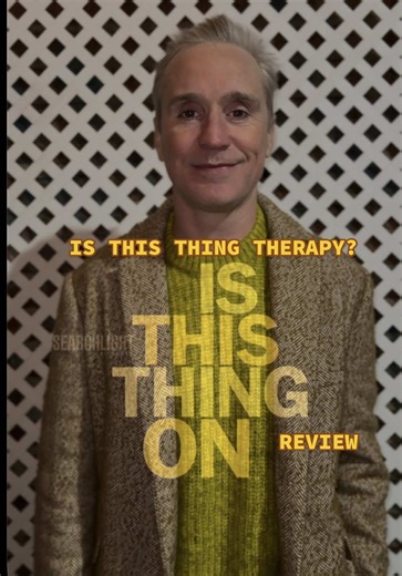 Is This Thing On? 🎤 | Fresh Out of the Theater Spoiler-Free Review | BRYN MAWR 12/31/25 Is This Thing On? is a quiet, deeply authentic comedy-drama directed by Bradley Cooper and starring Will Arnett, Laura Dern, and Cooper himself. Loosely inspired by the real-life story of a British comedian, the film explores divorce, self-reflection, and discovering purpose through stand-up comedy. This isn’t a movie built around big, dramatic turns—it’s about subtle emotional growth that feels honest and t