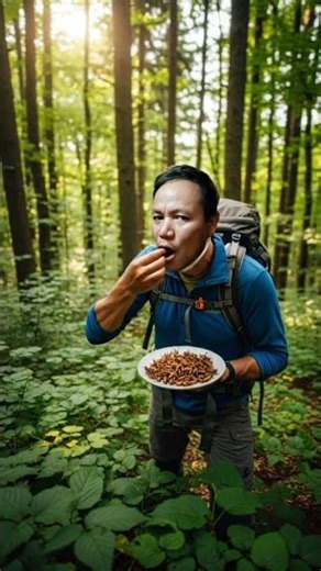 insect eating adventure challenge #eating #adventure