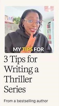 3 Tips for Writing a Thriller Series 🔪 #WritingTips #ThrillerWriter #booktube