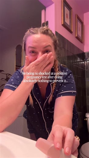 caitlin michelle 🩷 on Instagram: "*insert Pikachu shocked face here* 😮 My flabbers being positively gasted at being pregnant after doing absolutely nothing to prevent it 🙃"