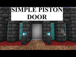 Simplest 2x3 Piston Door For Minecraft Bedrock