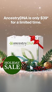 Save 60% on AncestryDNA and if you order by Dec 17, it'll get there in time with standard shipping. | Ancestry