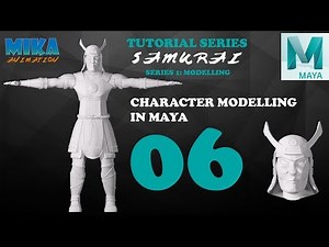 Samurai Character Modeling Tutorial in Maya 2017 Maya 2018 Part 6