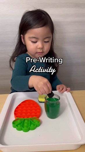 Montessori Pre-Writing Activity for Toddlers at Home