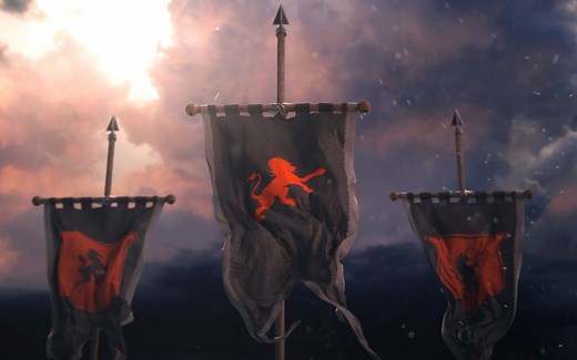 100个G 60种3D旗帜横幅包动画旗帜3D Flags and Banners Pack