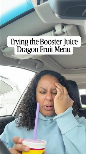 Booster Juice Dragon Fruit Menu Taste Test😋 #boosterjuice #dragonfruit #smoothies #gtaeats