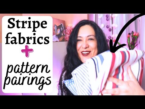 A peek at STRIPE FABRICS! fun pattern pairings. Sewing inspiration, woven & knit.