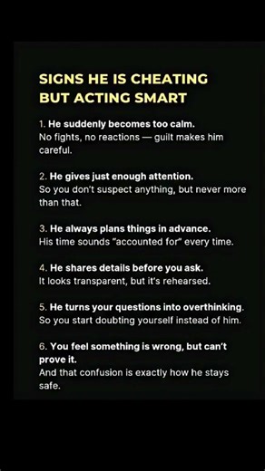 Signs He Is Cheating But Acting Smart 😶‍🌫️ | Psychology Says