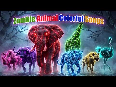 Zombie Animal Colorful Songs | Animal Zombie | Zazzy Melody