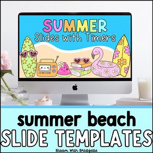 Summer PowerPoint and Google Slides Templates - Beach Decor - Morning Slides