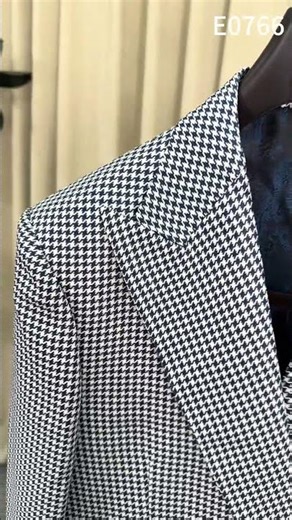 Dark Blue Houndstooth