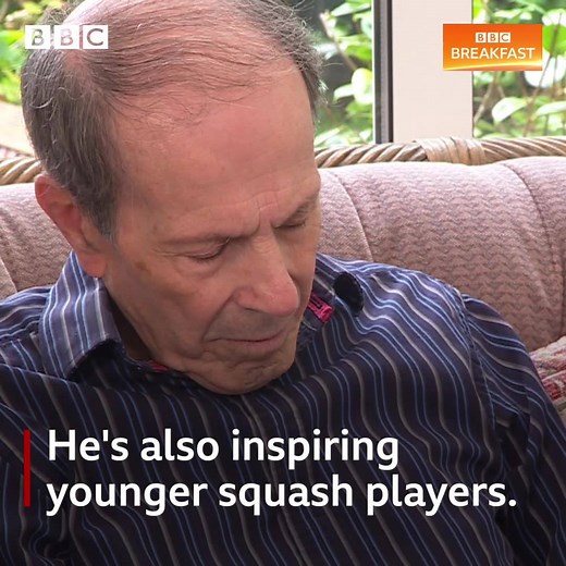 At the age of 84, Lance is a squash world champion! Thanks to his campaigning, there are now tournaments for 84 year-olds and over 👏 | BBC Breakfast