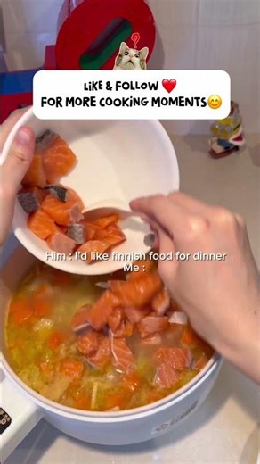 Making Finnish Lohikeitto Salmon Soup at Home First Time 🇫🇮 | Cozy Nordic Dinner #finnishfood