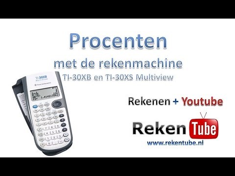 Percentages with the calculator