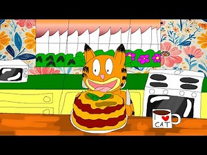 Garfield Eats a Lasagna (Short Animation)