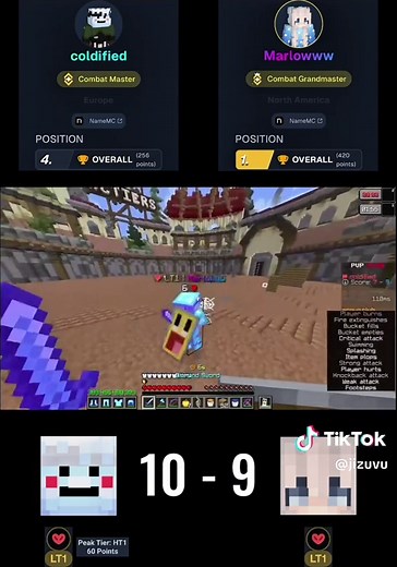 Lt1 test Coldified | IP: mcpvp.club #Minecraft #mctiers #minecraftpvp #uhc #test @TikTok