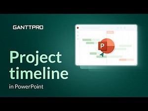 How to make a project timeline in PowerPoint