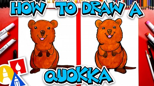 How To Draw A Quokka Wallaby - Art For Kids Hub — Free Drawing Lessons for Kids -