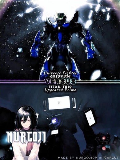 Gridman (Universe Fighter) #vs Titan Trio (Upgraded/Prime) | #capcut #gridmanuniverse #skibiditoilet