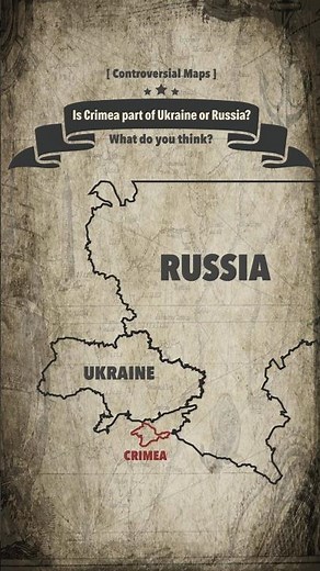 Is Crimea part of Ukraine or part of Russia? | Controversial Map #Russia #Ukraine #Crimea #Maps