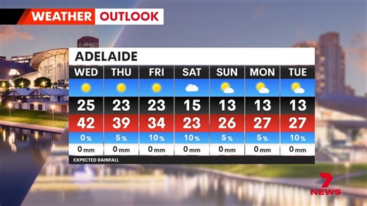 Casey Treloar has the latest 7-day weather forecast from Mount Osmond. Send your weather videos and photos to 7NEWS Adelaide: m.me/7NEWSAdelaide | 7NEWS Adelaide
