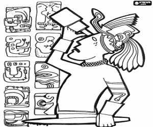 The maya astronomical knowledge coloring page printable game