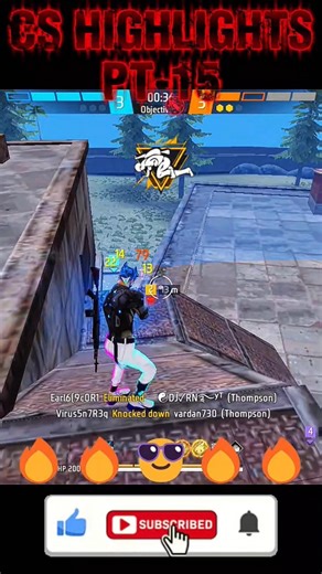 CS HIGHLIGHTS PT-15🔥😎 #virusbhaigaming #trending #invincible #shorts #freefire #freefireclipes #hype