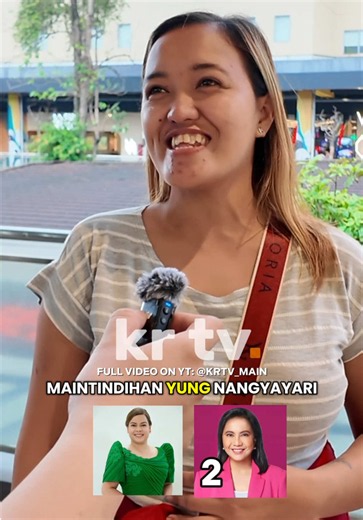 Careful evaluation remains the respondent’s top priority, saying they are still weighing their options and closely examining the candidates before deciding who to support. #KRTVMain #StreetInterview #SaraDuterte #LeniRobredo