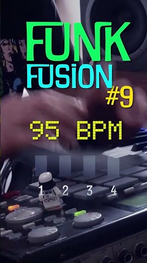 95 BPM Funk Fusion Drum Loop #9 4/4 | #drumloop #practice #funkfusiongrooves #music