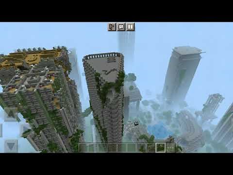 The post apocalypse city. Updated map for Minecraft PE #1