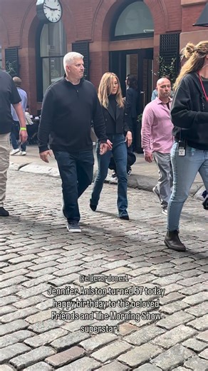 Elder Ordonez on Instagram: "Jennifer Aniston turned 57 today happy birthday to the beloved Friends and The Morning Show superstar! 🎉 (🎥) @elderordonez1 #jenniferaniston #newyork #friends #instagram #birthday"