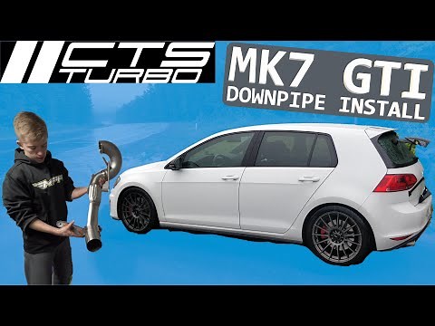 Mk7 GTI Downpipe Install *CTS Turbo Catted Downpipe*