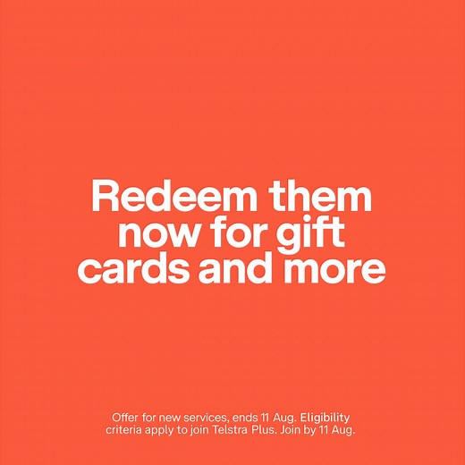 Get 65,000 Telstra Plus points with selected new nbn® plans. Redeem them now for a $100 Woolworths gift card and more in the Rewards Store. Offer for new services, ends 11 Aug. Eligibility criteria apply to join Telstra Plus. Join by 11 Aug. | Telstra | Facebook