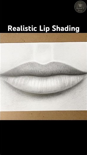 This Is How Realistic Lips Are Shaded - Timelapse #howtodraw #drawinglips #shadingtutorial