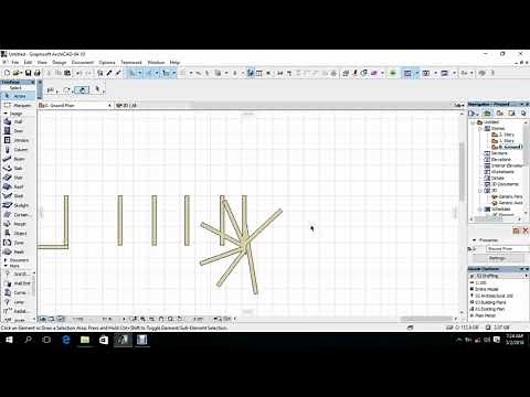 Lesson 3: Drag Multiple Copies, Rotate Multiple Copies and Multiply on Archicad
