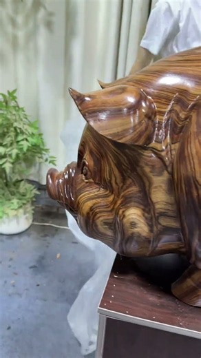 33 days of hard work to carve this big pig #Artisans #ArtisansOnTikTok #Tasteful