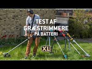 Test af fire græstrimmere med Jacob Carlsson og XL-BYG