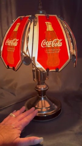 Vintage 90’s Coca-cola Bottle Tiffany Style Touch Lamp - Etsy