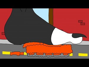 LOONA WOLF FURRY GIANTESS ANIMATION FEET FOOT STOMPING CRUSHING CITY WALKING