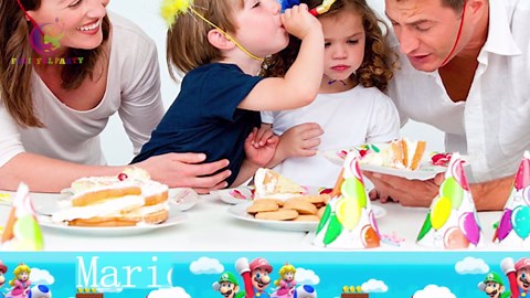 Marioo Tablecloth, 1pcs Marioo Kart Tablecloth for Marioo Birthday Decorations, 42.5'' x 71'' Mario Bros Tablecloth for Marioo Party Supplies