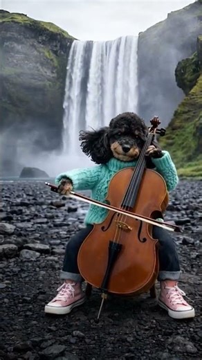 ✨️ 첼로 연주하는 푸들2 | Conquest of Paradise